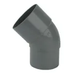 PVC HWA Bocht 45° grijs 70 M/VS