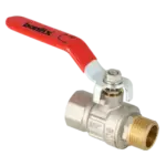 BONFIX Kogelkraan 1" bi.dr. x 1" bu.dr. + rode hendel PN25