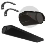 Flowair deur luchtgordijn SLIM-W-100 zwart H199xB1000mm