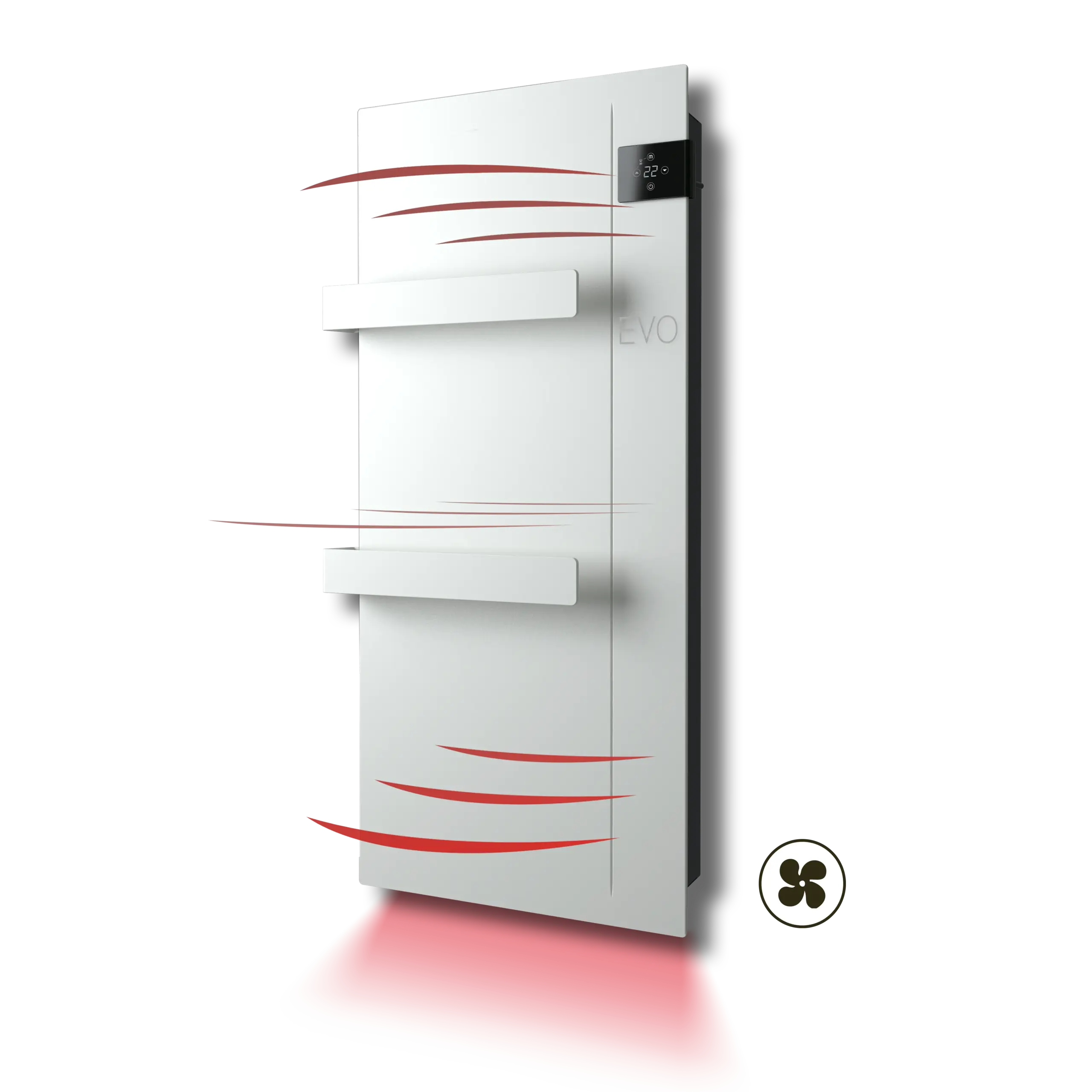 DRL E-Comfort Onsen 900x400 - 1000W - Structuur Wit RAL9003 - Afbeelding 3