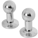 Handoek knop set van 2 stuks chroom