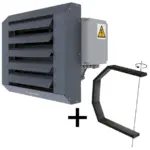 Flowair Luchtverwarmer LEO EL S GBS + montageconsole