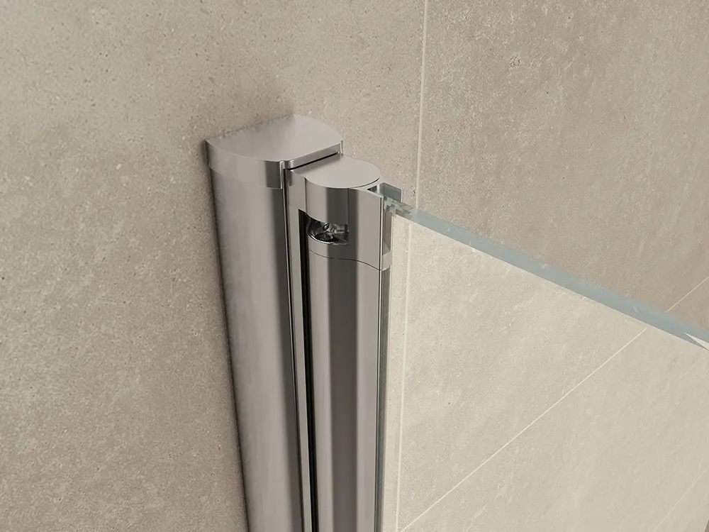 Wiesbaden Comfort zijwand draaibaar met muurprofiel 400 x 2000 x 10 mm nano held - Afbeelding 3