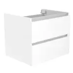 Wiesbaden Vision onderkast met 2 laden 60 x 46 cm glans wit