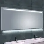 Wiesbaden Ambi one spiegel rechthoek met LED, dimbaar en spiegelverwarming 160 x