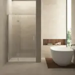 Wiesbaden Vaz nisdeur met vast deel 1100 x 2000 x 8 mm nano helder glas/chroom