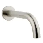 Wiesbaden Caral baduitloop rond 20 cm 1/2'' geborsteld staal PVD