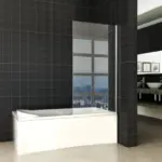Wiesbaden Tela badwand vast 800 x 1500 x 6 mm nano helder glas/chroom