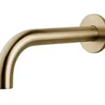 Wiesbaden Caral baduitloop rond 25 cm 1/2'' geborsteld messing PVD