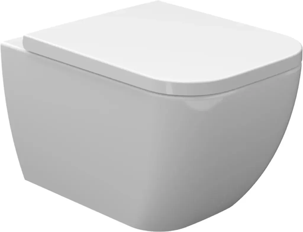 Wiesbaden Sky wandcloset verkort met Sky toiletzitting softclose en quick releas