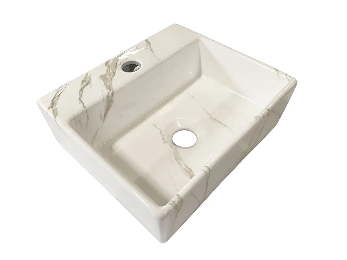 Wiesbaden Leto fontein 33,5 x 29 x 11,5 cm keramiek carrara - Afbeelding 4