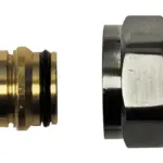Wiesbaden adaptor eurokonus/knel 15mm geborsteld staal