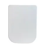 Wiesbaden Carré toiletzitting softclose en quick release glans wit