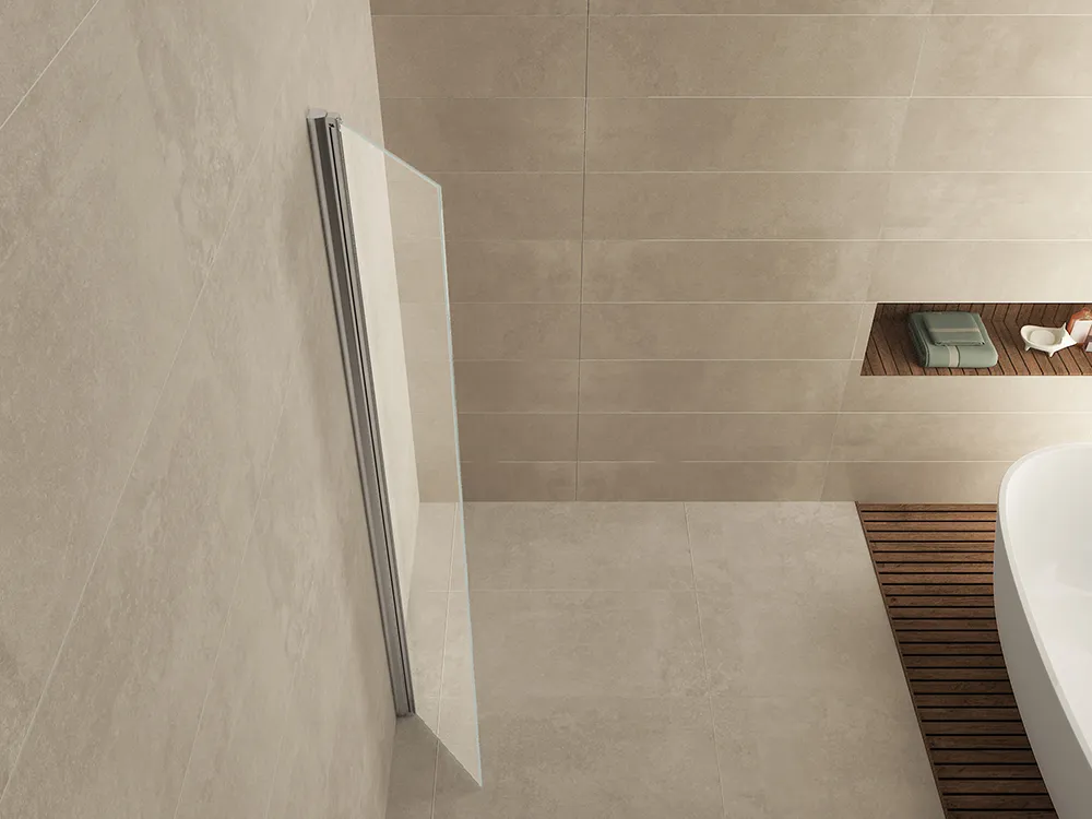 Wiesbaden Comfort zijwand draaibaar met muurprofiel 400 x 2000 x 10 mm nano held - Afbeelding 2