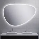 Wiesbaden Uovo spiegel ovaal met LED, dimbaar en spiegelverwarming 150 cm