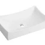 Wiesbaden Slide opzetwastafel 65,5 x 39,5 x 13,5 cm glans wit