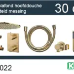 Wiesbaden one-pack inbouwthermostaatset rond type 403 GM (30cm)