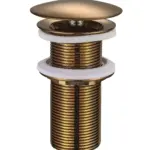 Wiesbaden UniMatch open afvoerplug verlengd 5/4" geborsteld brons koper PVD