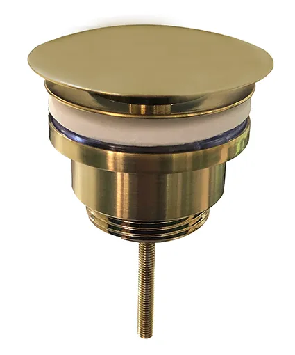 Wiesbaden UniMatch open afvoerplug 5/4'' geborsteld messing PVD