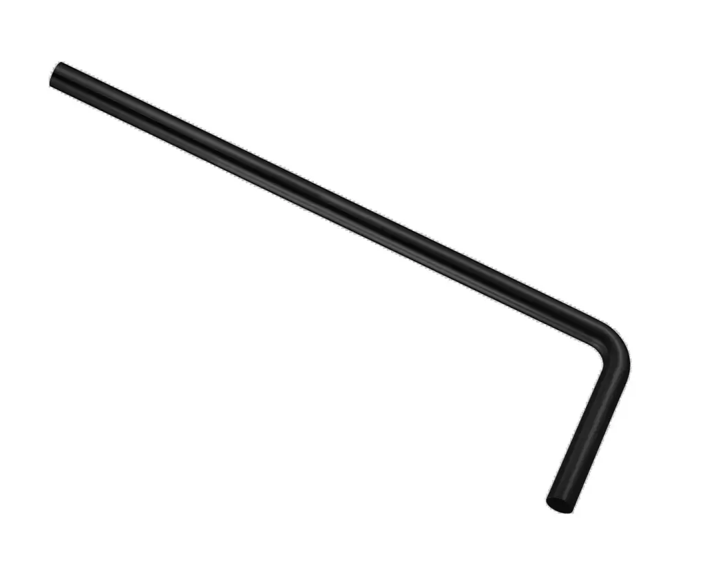 Wiesbaden UniMatch vloerbuis 75 x 22 x 3,2 cm mat zwart