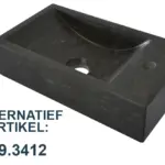 Wiesbaden Raw fontein rechts 40x22x10 cm hardsteen gezoet