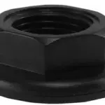 Wiesbaden Bevestigingsmoer met pakkingsring 1/2" zwart