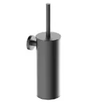 Wiesbaden Alonzo toiletborstel met houder gunmetal PVD