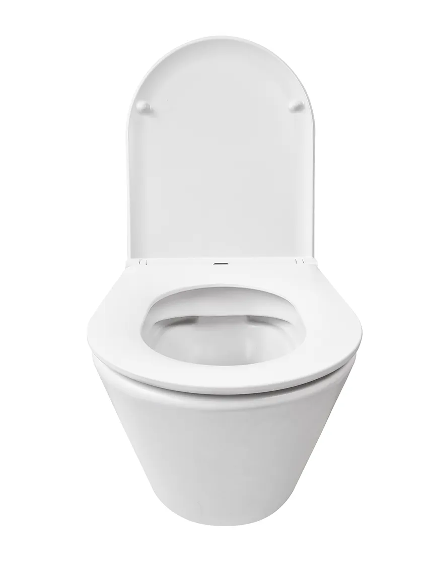 Wiesbaden Vesta wandcloset rimless met Flatline toiletzitting softclose en quick - Afbeelding 3
