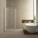 Wiesbaden Entra hoekinstap cabine met 2 schuifdeuren 900 x 900 x 2000 x 8 mm nan