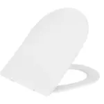 Wiesbaden Shade slim toiletzitting softclose en quick release mat wit