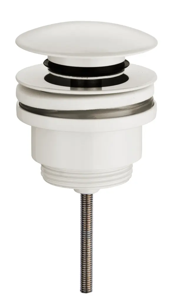 Wiesbaden UniMatch clickwaste afvoerplug 5/4" glans wit