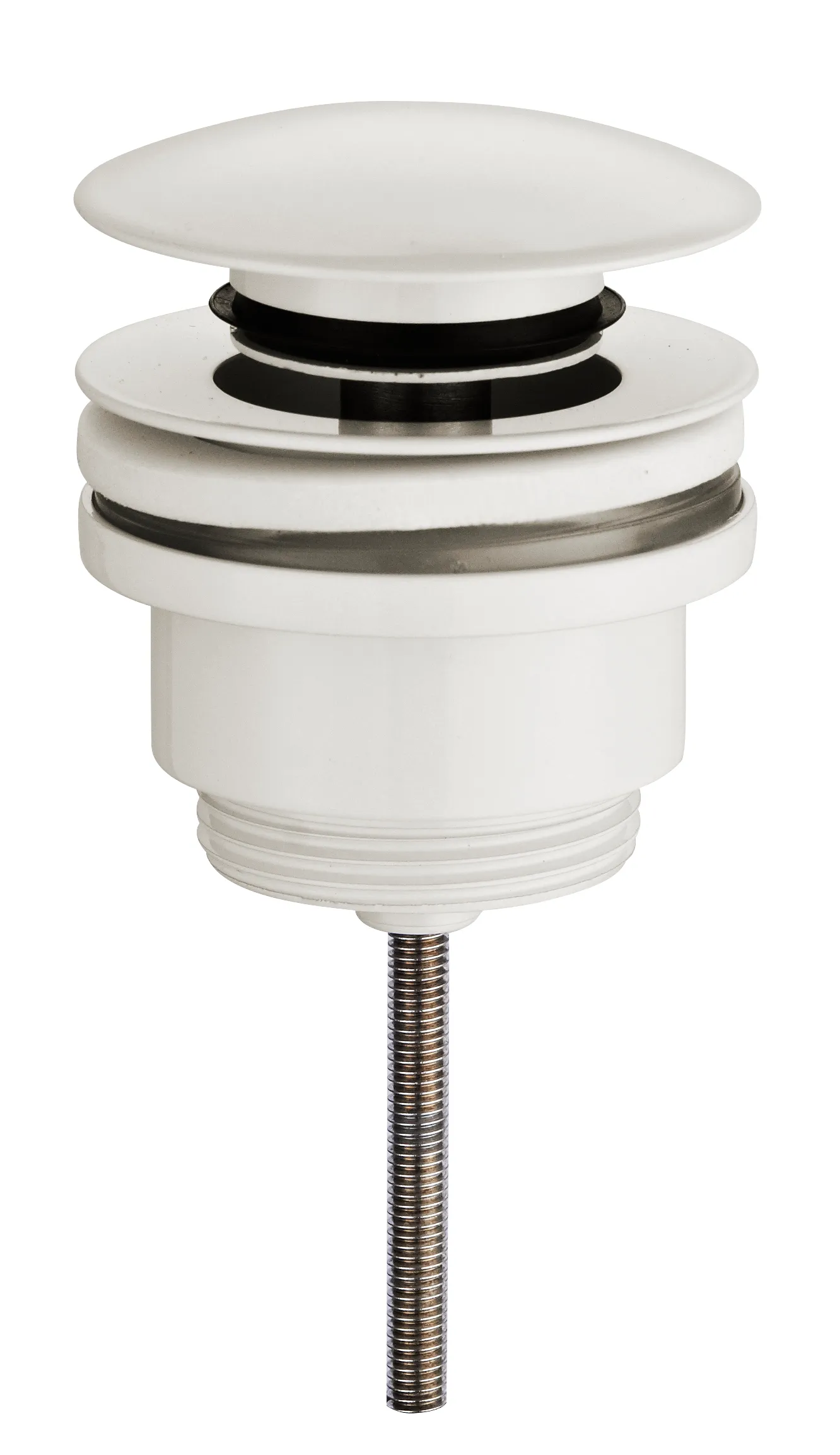 Wiesbaden UniMatch clickwaste afvoerplug 5/4" glans wit