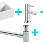 Wiesbaden one-pack Leto fontein + Amador toiletkraan chroom