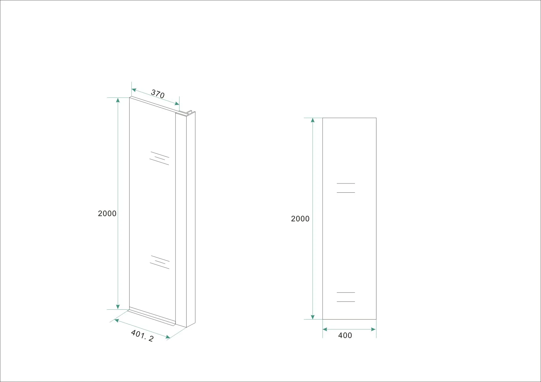 Wiesbaden Comfort zijwand met hoekprofiel 400 x 20000 x 10 mm nano helder glas/c - Afbeelding 4