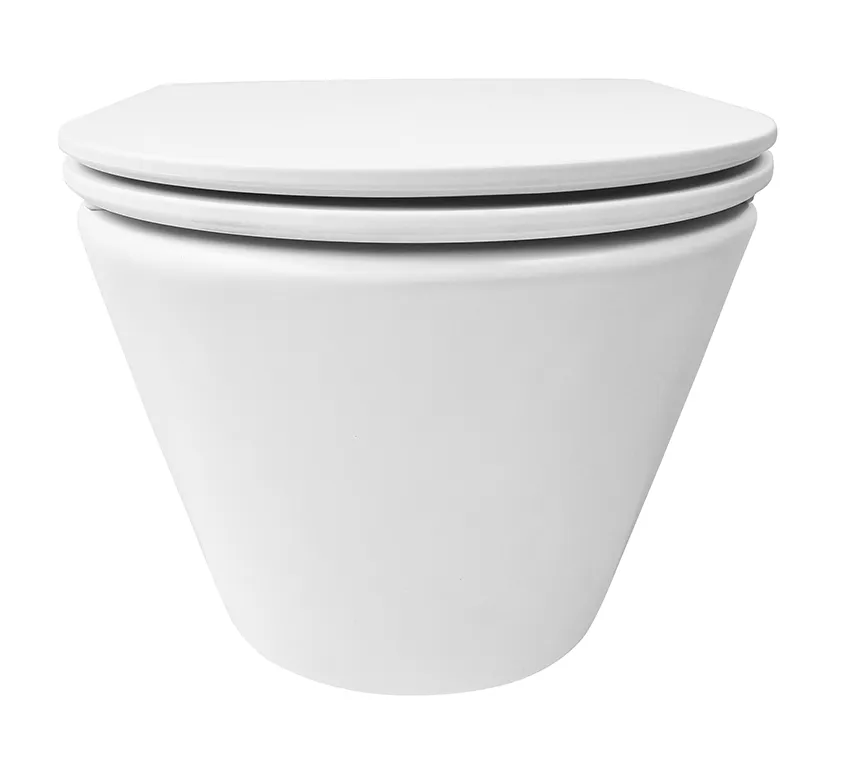 Wiesbaden Vesta wandcloset rimless met Flatline toiletzitting softclose en quick - Afbeelding 2