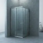 Wiesbaden Eco hoekinstap cabine met 2 schuifdeuren 800 x 800 x 1900 x 5 mm nano