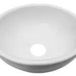 Wiesbaden Consilio waskom rond 20 x 9 cm keramiek mat wit