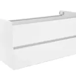 Wiesbaden Vision onderkast met 2 laden 100 x 46 cm glans wit