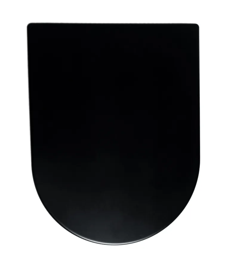 Wiesbaden Vesta toiletzitting softclose en quick release mat zwart - Afbeelding 3