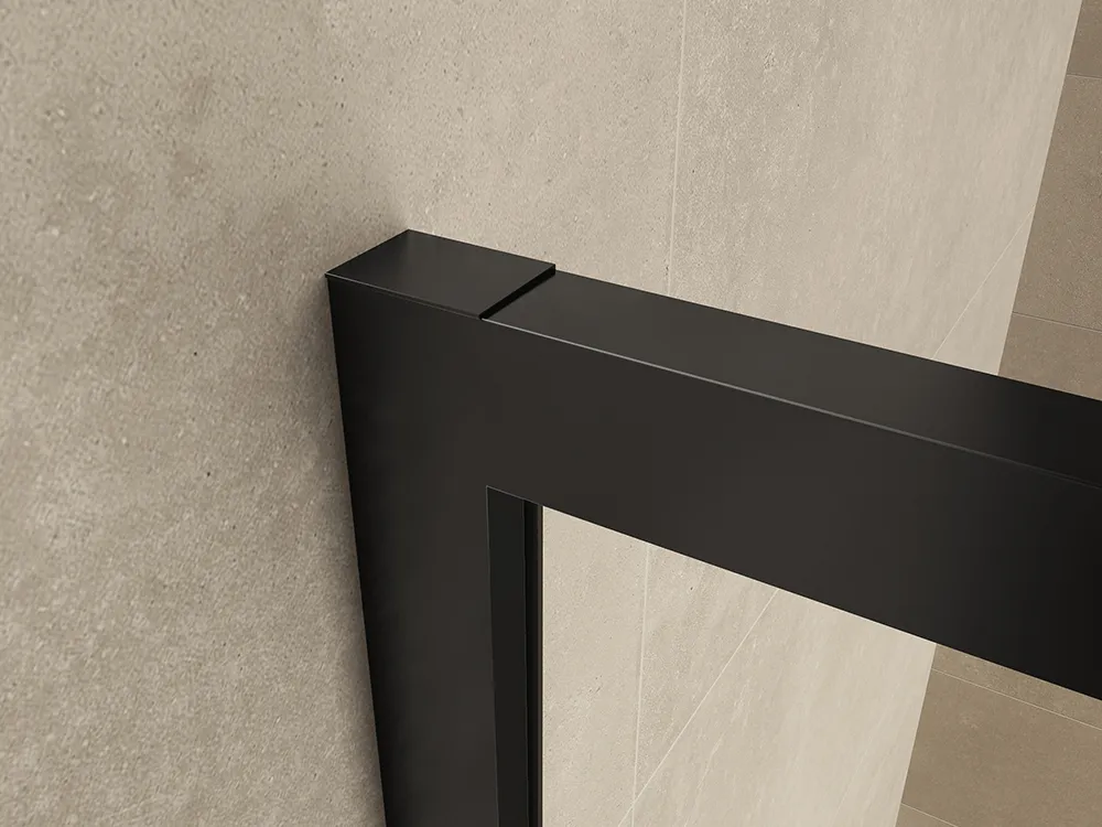 Wiesbaden Maaz inloopdouche met raster en handdoekhouder 900 x 2000 x 10 mm held - Afbeelding 3