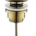 Wiesbaden UniMatch clickwaste afvoerplug 5/4" geborsteld messing PVD