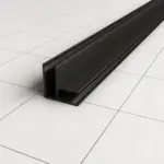 Wiesbaden Slim hoekprofiel 2000 x 10 mm mat zwart
