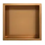 Wiesbaden Demis inbouwnis 30 x 30 x 7 cm geborsteld brons koper PVD