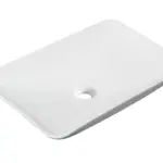 Wiesbaden Karé waskom rechthoekig 58 x 36 x 11,5 cm keramiek glans wit