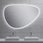 Wiesbaden Uovo spiegel ovaal met LED, dimbaar en spiegelverwarming 120 cm