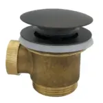 Wiesbaden Caral clickwaste afvoerplug vrijstaand bad 1 1/2" gunmetal
