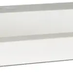 Wiesbaden Flag wastafel enkel met 1 kraangat 60x36x4 cm kunstmarmer glans wit