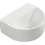 Wiesbaden Lara fontein zonder kraangat 30 x 25 x 12 cm keramiek glans wit