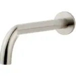 Wiesbaden Caral baduitloop rond 25 cm 1/2'' geborsteld staal PVD