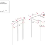 Wiesbaden chroom muurprofiel glaswand dikte 1cm L=200cm